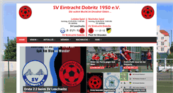 Desktop Screenshot of eintracht-dobritz.de